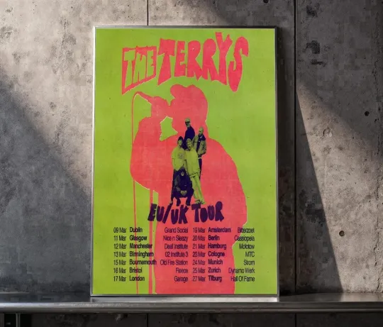 Discover The Terrys 2026 EU-UK Tour Poster
