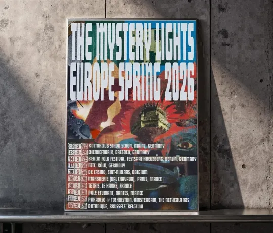 The Mystery Lights EU Spring 2026 Tour Poster