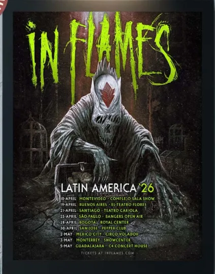 Discover Swedish Metal Legends Latin America Tour Poster 2026 Schedule Wall Art