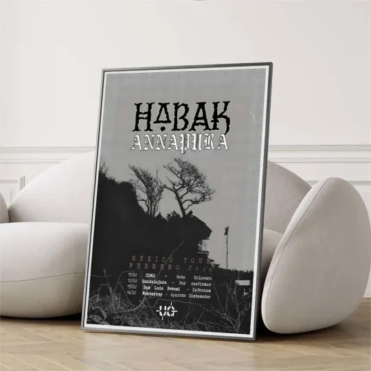 Discover HABAK-ANNAPURA Tour Mexico February 2026 Poster