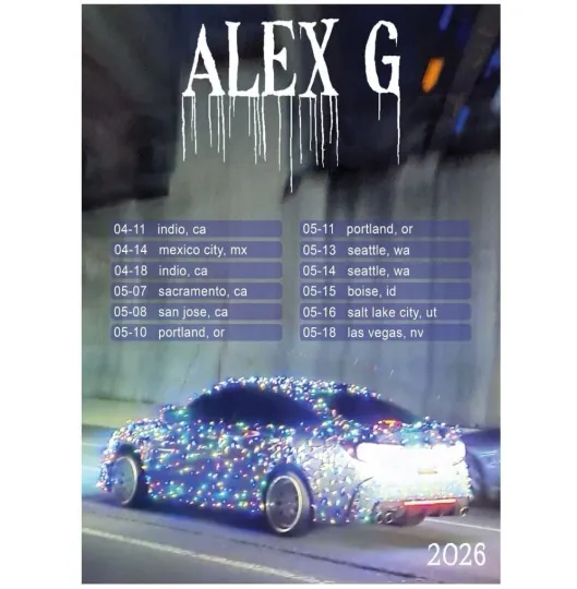 Discover AlexG North America Tour Dates 2026 Concert Poster