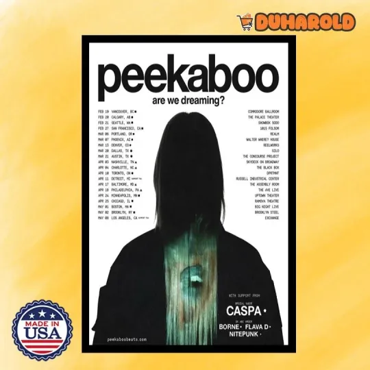 Discover PEEKABOO Are We Dreaming Tour 2026 Poster Home Decor, Wall Art, Fan Gift