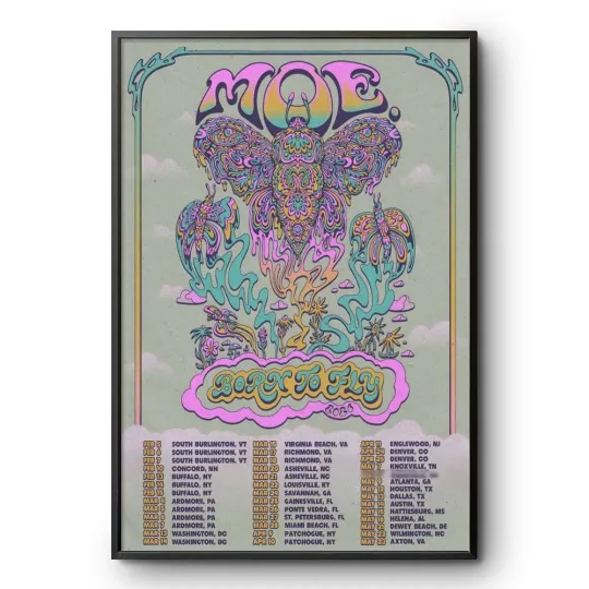 Discover Moe. Tour Born To Fly 2026 Poster