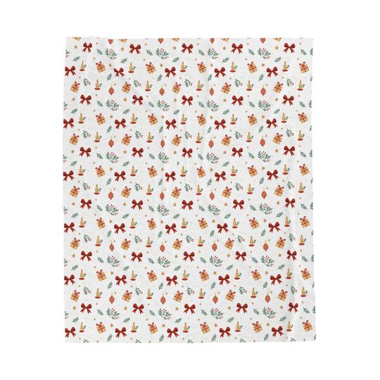 Discover Christmas Velveteen Plush Fleece Blanket for Cozy Living