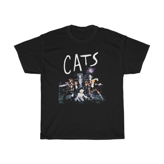 Discover CATS Famous Broadway Musical Black T-Shirt Size S to 5XL
