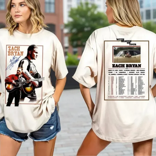 Discover Zach B on Tour 2026 Fan Gift Concert T-Shirt Full Size Cotton PP2759