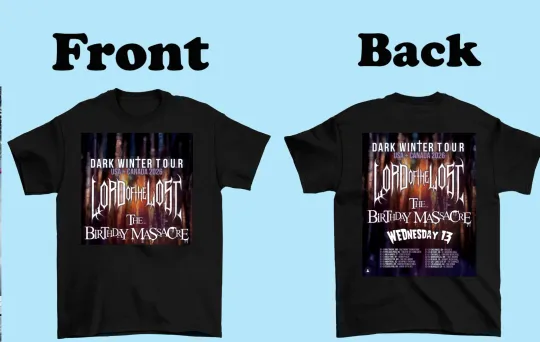 The Birthday Massacre  Dark Winter Tour 2026 Shirt