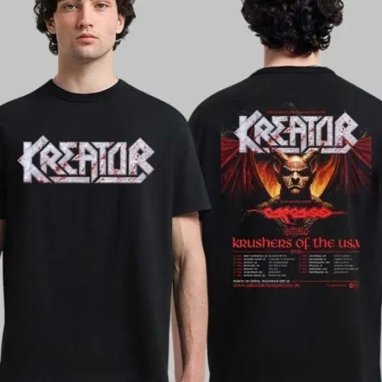 Discover Kreator Krushers Of The USA Tour 2026 T-Shirt