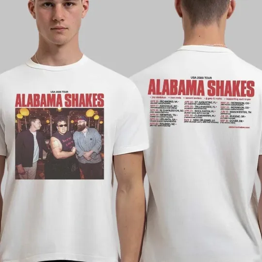 Albm Shakes 2026 Spring Tour T-Shirt USA Dates Two Sided