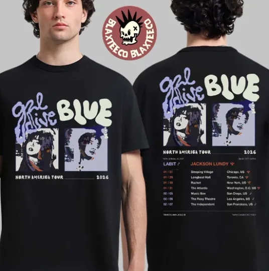Discover Galdive Blue North America Tour 2026 Schedule Dates Two Sided T-Shirt