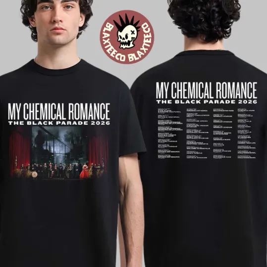 My Chemical Romance The Black Parade 2026 World Tour Schedule Dates T-Shirt