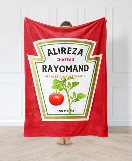 Discover Ketchup Personalized Name Fleece Throw Blanket for Adults and Kids
