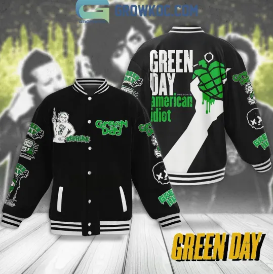 Green Day Presents American Idiot Baseball Jacket