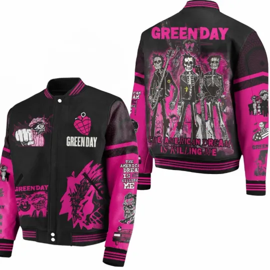 Green Day The American Dream Is Killing Me Baseball Jacket