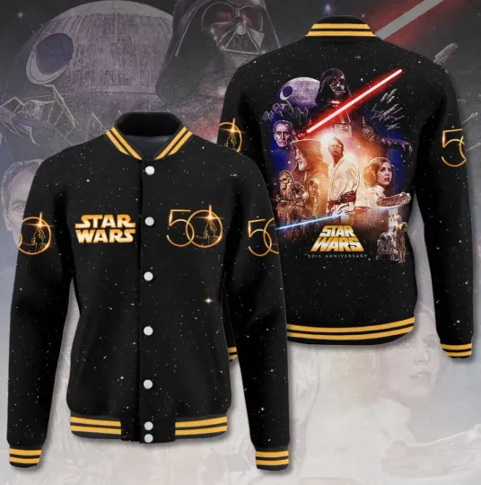 Discover Star Wars 50 Years Baseball Jacket