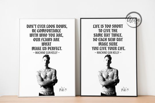 MGK Quote Wall Art Vertical Poster