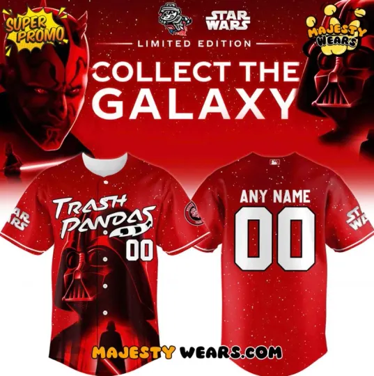 Custom Rocket City Trash Panda X Star Wars Baseball Jersey 2025