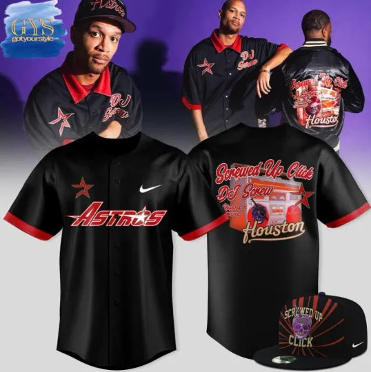 Discover The Astro X Dj Screw Screwed Up Click Baseball Jersey