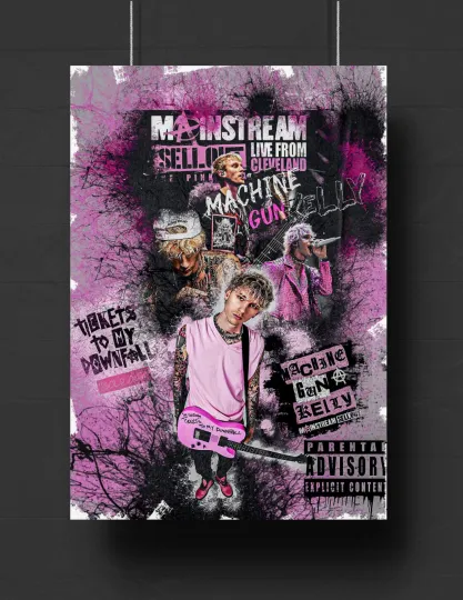 Machine Gun Kelly Mainstream Sellout MGK Poster