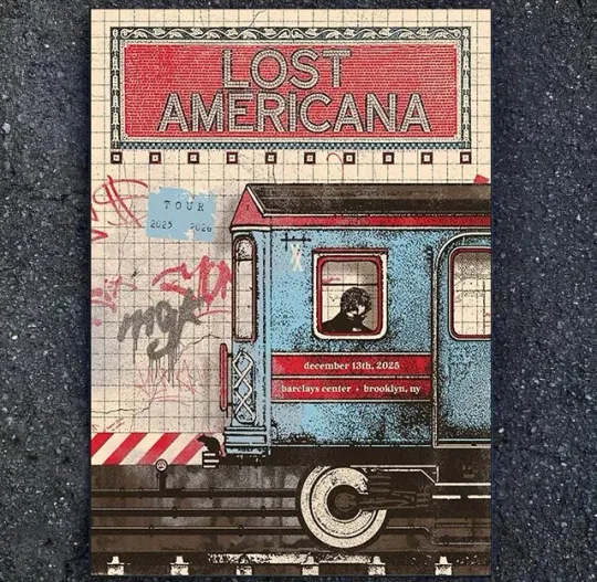 Machine Gun Kelly MGK Lost Americana Brooklyn New York 2025 Event Poster