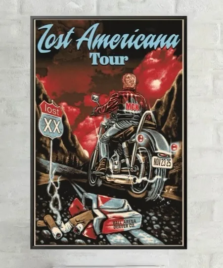 Machine Gun Kelly MGK Lost Americana Tour December 12 2025 Poster