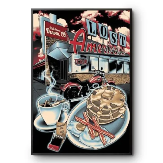 Machine Gun Kelly MGK Lost Americana Tour 2025 Poster