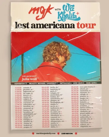 MGK Style Lost Americana Tour 2026 Poster