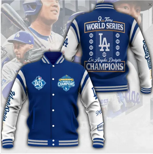 Discover NEW. Dodgers 2025 World Series Baseball Jacket