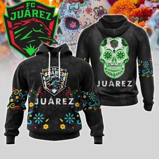 Discover LIGA MX FC Juarez Hoodie Special Dia De Muertos