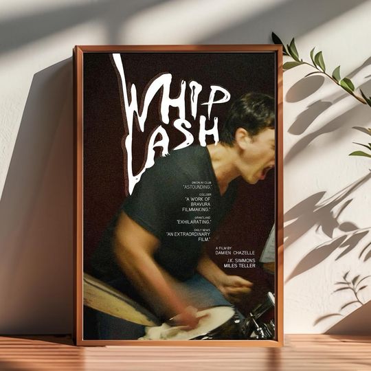 Discover Whiplash Movie Poster Handmade Canvas Wall Art