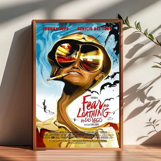 Discover Fear and Loathing in Las Vegas Movie Poster - Home Decor Vertical Wall Art
