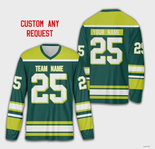 Discover Personalized Name Number Ice Hockey Shirt Sports Uniform For Hockey Lovers