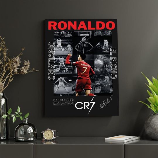 Cristiano Ronaldo World Cup 2026 Poster | Portugal National Team Soccer Wall Art | CR7 Football Legend WC Decor