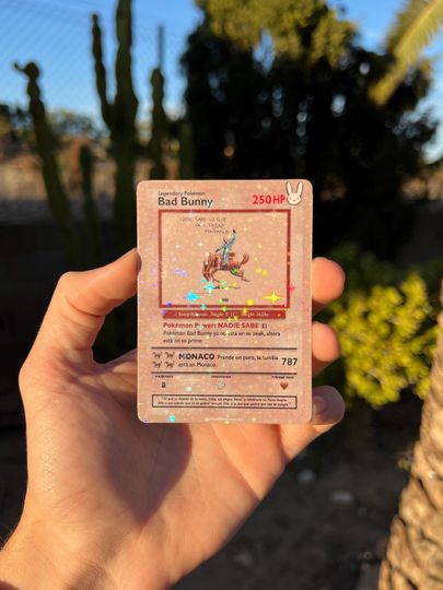 Discover Bad Bunny Acrylic Card