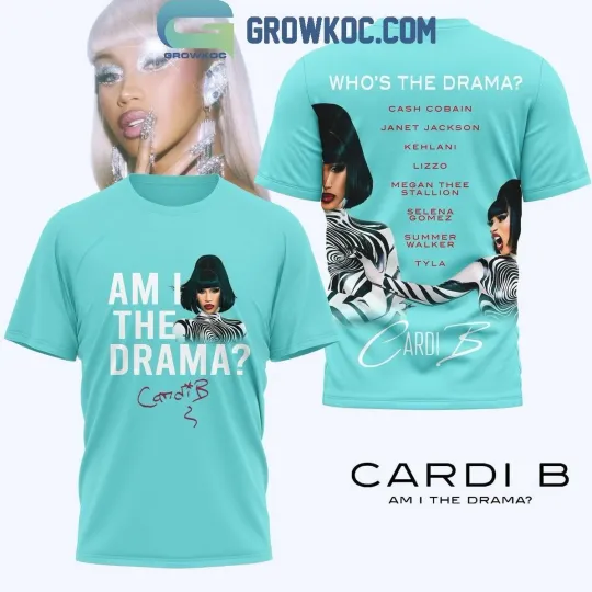 Discover Cardi B Am I The Drama AOP T-Shirt