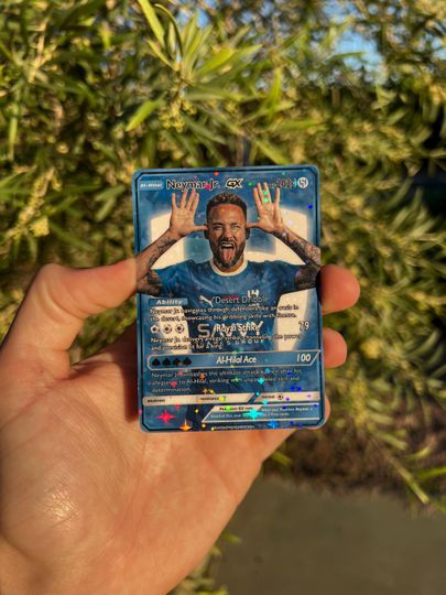 Neymar Acrylic Card, Football Star Card