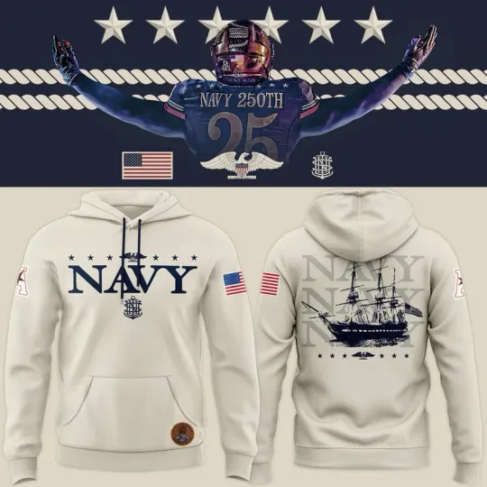 Discover 250th Anniversary Naval Uniform Sideline Replica 3D Hoodie