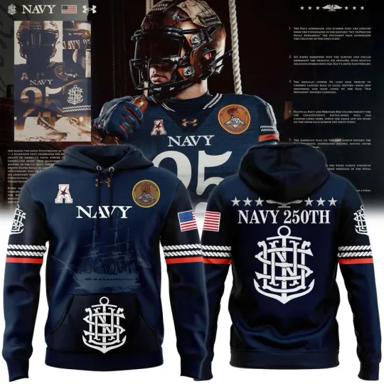 Midship 250th Anniversary Sideline Style Replica 3D Hoodie