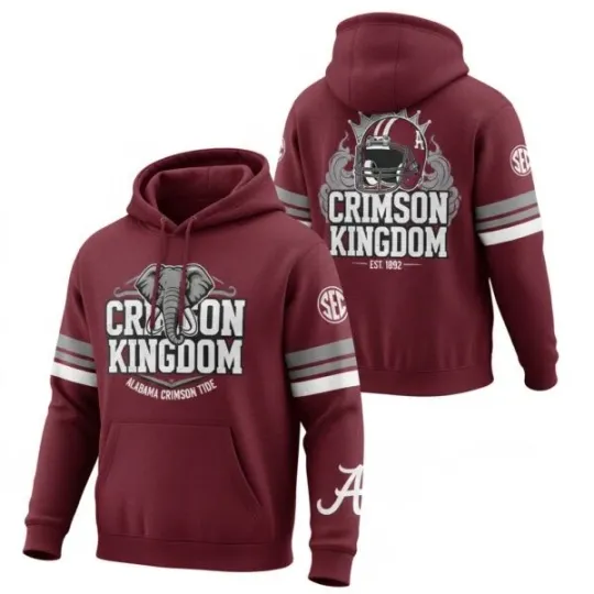 Discover NEW!!Crimson Kingdom Football Inspired Graphic Pullover Hoodie 3D Unisex