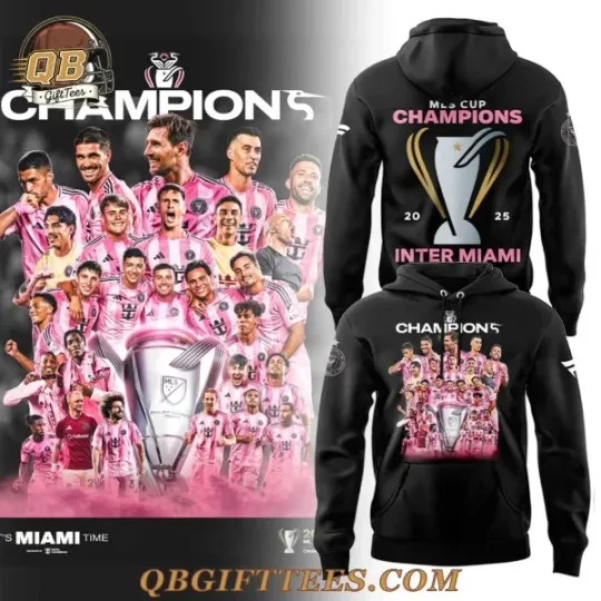 Discover Inter Miami Champs 2025 Special Edition 3D Fan Hoodie.webp