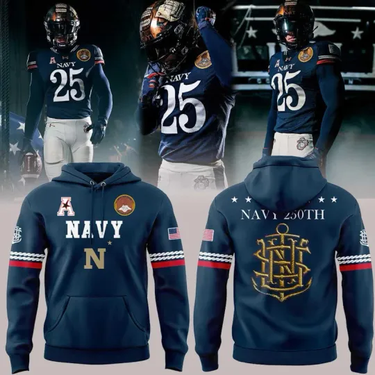 250th Anniversary Naval Uniform Sideline Replica 3D Hoodie V3