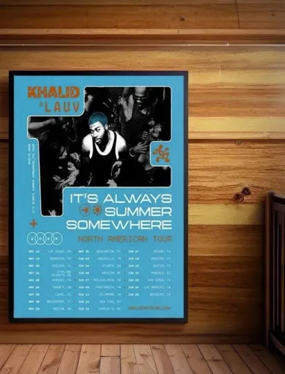 Discover Khalid North American Tour 2026 Poster