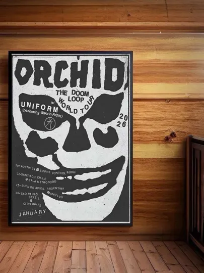Discover Orchid Poster The Dooom Loop World 2026 Tour