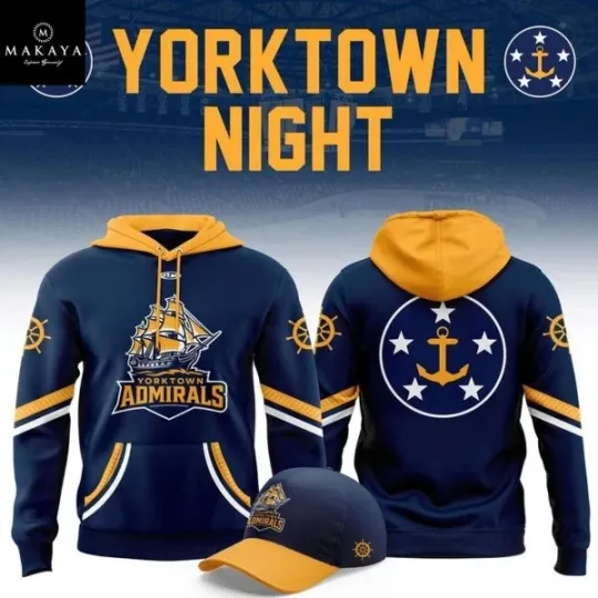 Discover 2025 Yorktown Night Inspired Hockey Event Graphic Hoodie 3D Unisex