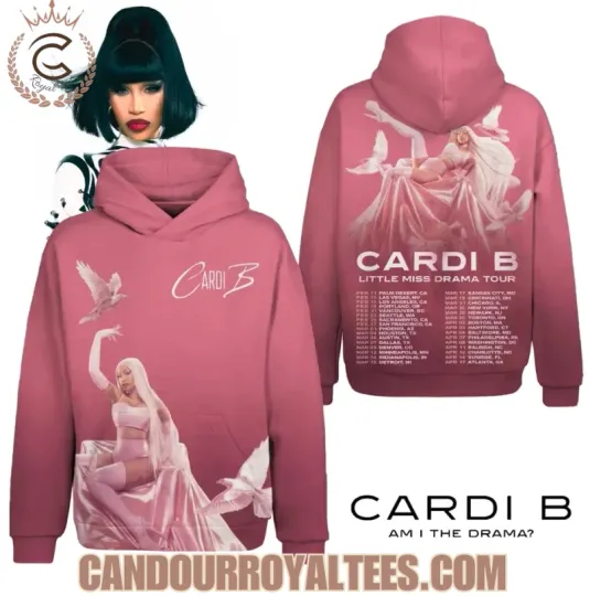 Discover Cardi B Little Miss Drama Tour 3D Printed Hoodie