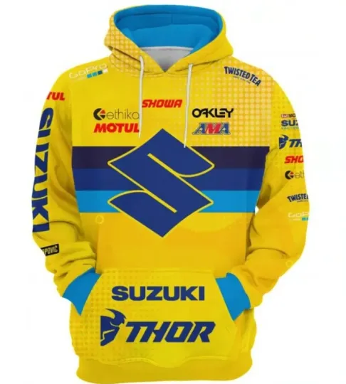 Discover Suzuki Motorcycle 3D Printed Hoodie Sweatshirt for Riders