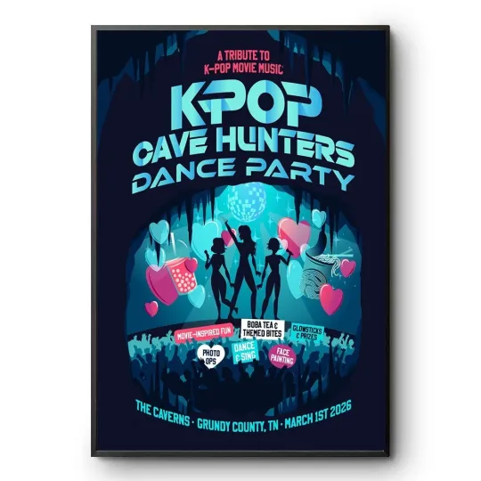 K-Pop Hunters The Caverns Mar 1 2026 Tour Poster