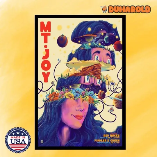 Discover Mt. Joy in Colorado Aug 13-15 2026 Tour Poster Home Decor, Wall Art