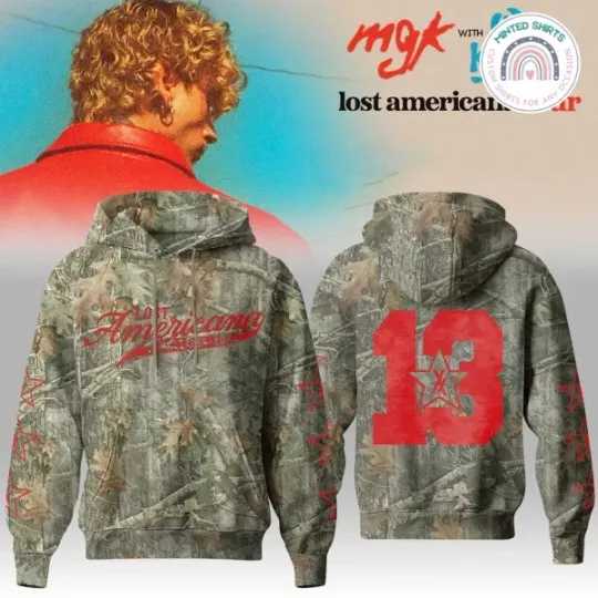 Discover Machine Gun Kelly and Wiz Khalifa Lost American Tour Hoodie 3D