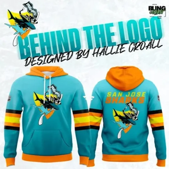 San Jose Hockey and Hallie Croall Limited Edition Fan 3D Hoodie